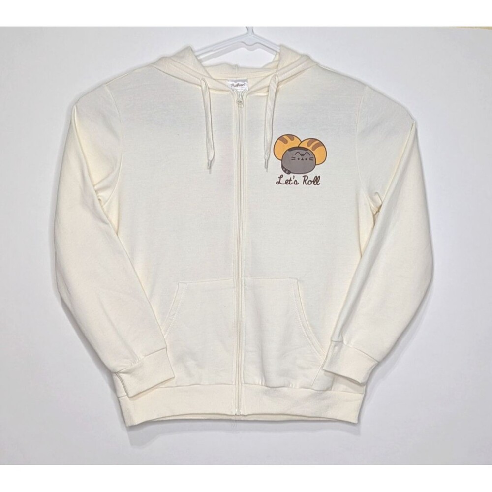 Pusheen Box Exclusive Let’s Roll Medium Cream Zip Up Hoodie Spring 24 Carb Club